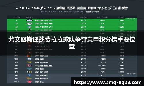 尤文图斯迎战费拉拉球队争夺意甲积分榜重要位置